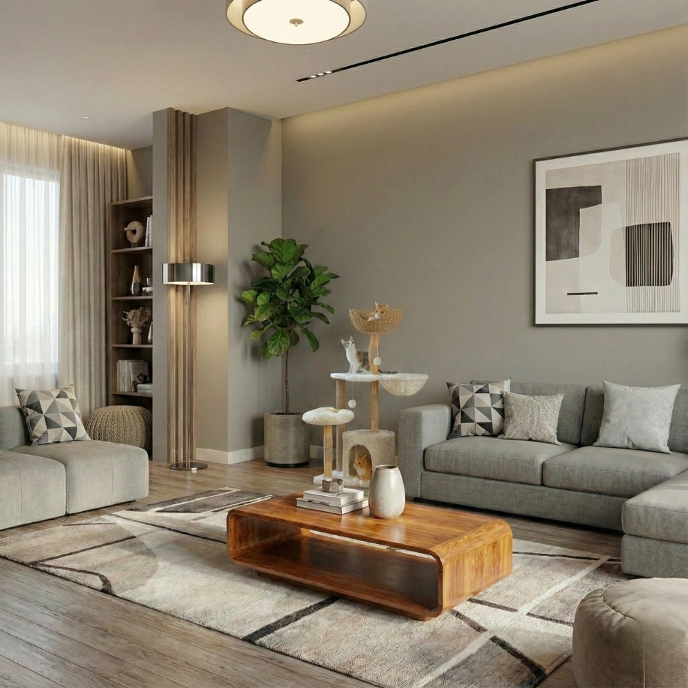 Arbre à chat compact pour appartement et petit espace